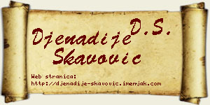 Đenadije Škavović vizit kartica
